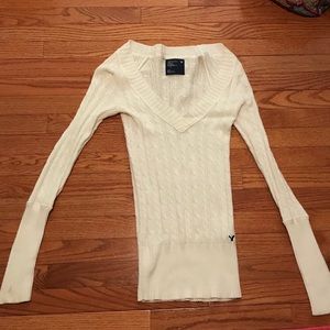 White American eagle sweater